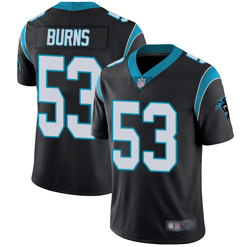 Carolina Panthers Limited Black Youth Brian Burns Home Jersey NFL Football #53 Vapor Untouchable
